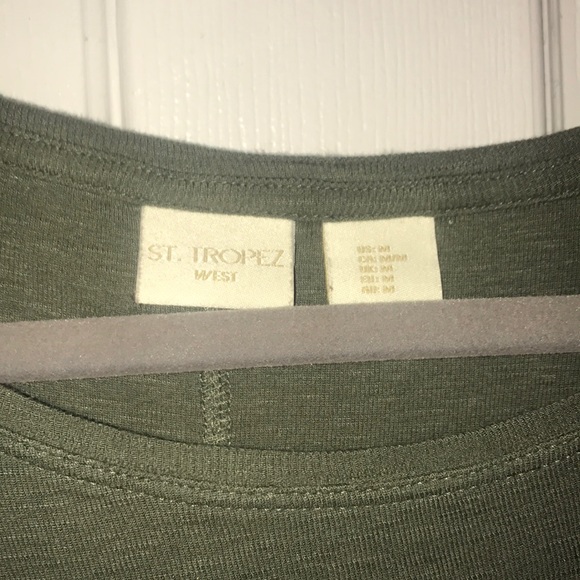 Green 3/4 Sleeve Shirt - Picture 2 of 2